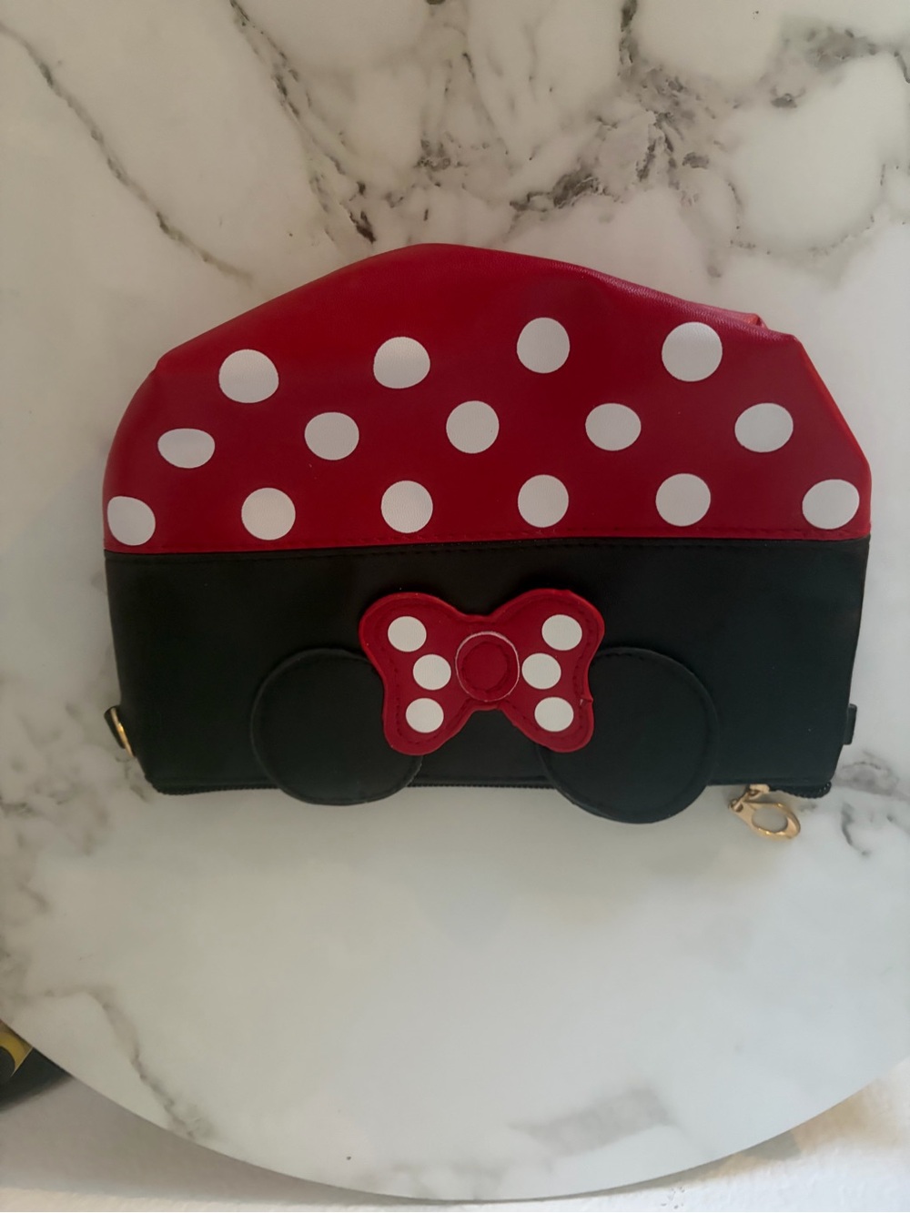 Kids Red & Black Polka Dot Bow Crossbody Purse